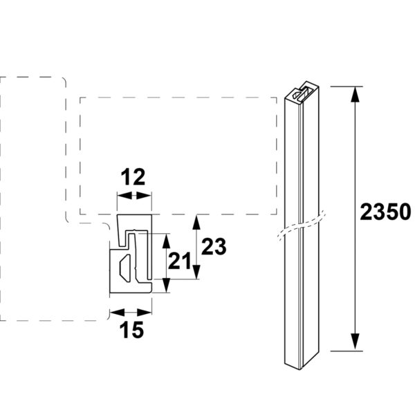 Axa anti-inbraakstrip M2-IN voordeur 2350 mm SKG* - Afbeelding 3