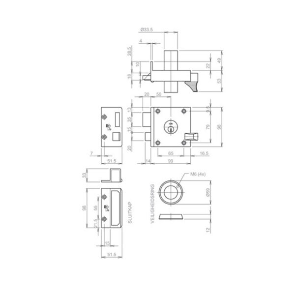 LIPS oplegslot D50 L&R - Afbeelding 3